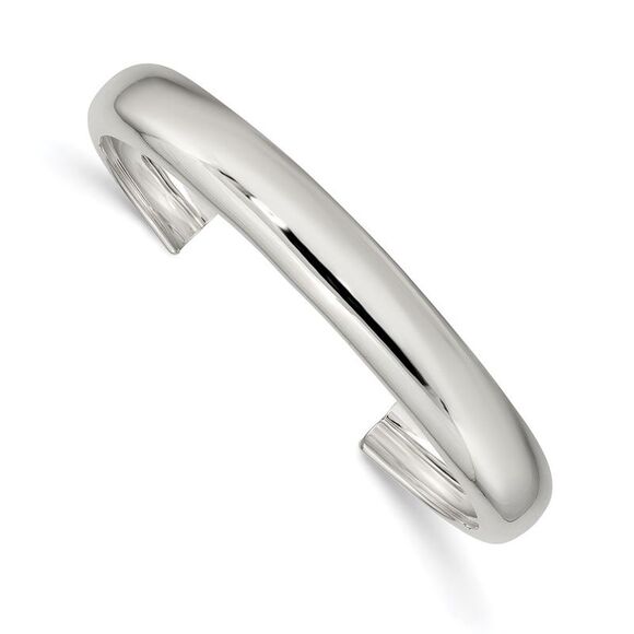 Kazi Luxury Sterling Silver 9mm Cuff Bangle